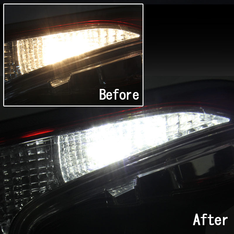 輸入車対応 T10/T15/T16 キャンセラー内蔵 LEDウェッジ球 LEDバックランプ LEDバルブ ポジション スモールランプ ホワイト 2個セット 無極性 内装 パーツ