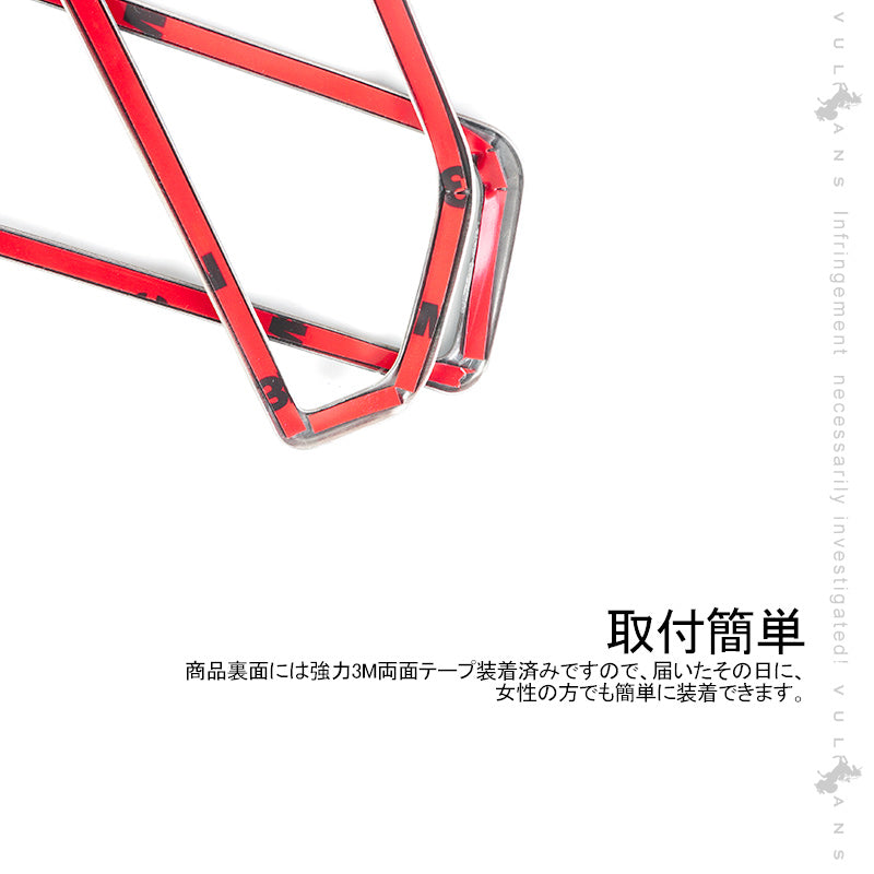 新型RAV4 50系 エアコン吹き出し口カバー 2PCS ブラックステン インテリアパネル エアコンダクト カバー ガーニッシュ ドレスアップ カスタム 内装 パーツ