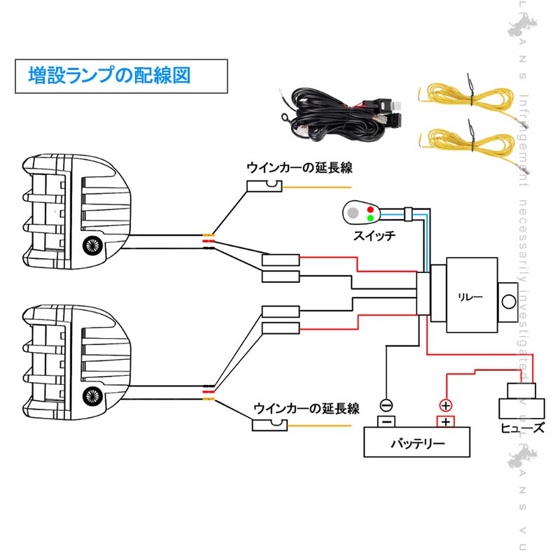 ジムニーJB64/JB74 増設ワークライト 1600LM ワークランプ 増設ランプ 作業灯 広角 投光器 車 用品 パーツ アクセサリー LEDフォグランプ 防水 IP68 JIMNY