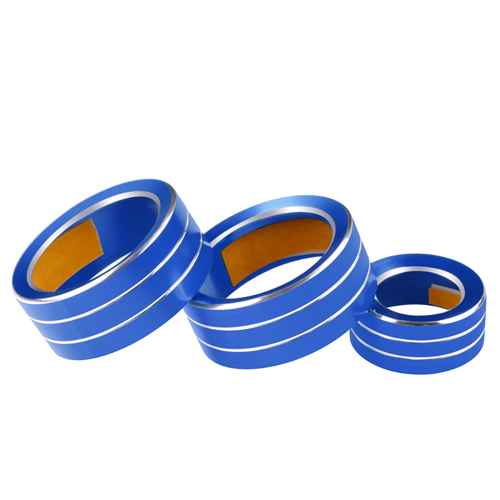 新型シエンタ 10系 エアコンダイヤルリング&ボリュームダイヤルリング 3PCS 選べる3色 ドレスアップ アルミ合金 高級感 インパネ 内装 パーツ SIENTA 10系