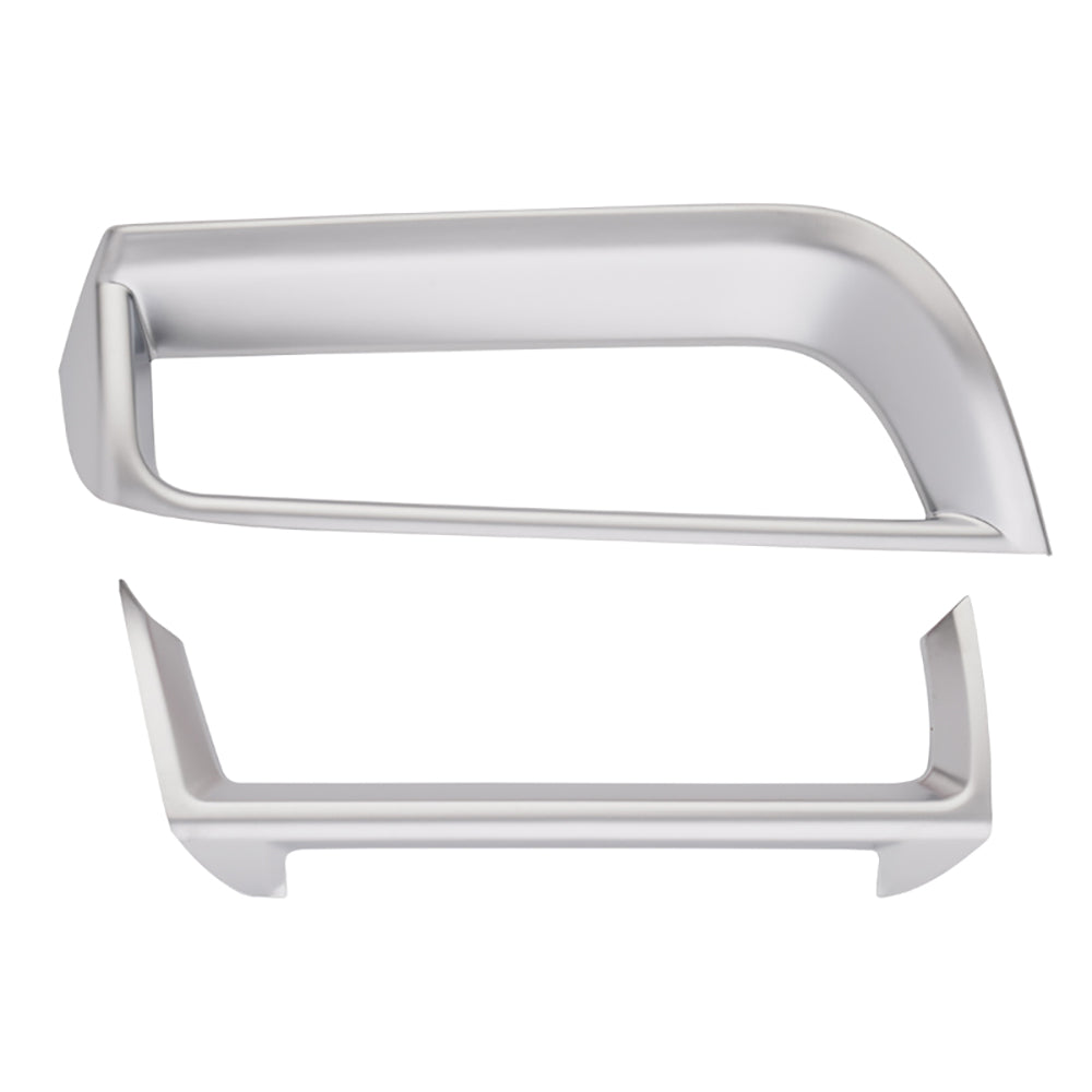 プリウスMXWH60/ZVW60 60系 サイドエアコンパネル エアコン吹き出し口カバー サテンシルバー ピアノブラック ガーニッシュ インパネ 内装 パーツ アクセサリー