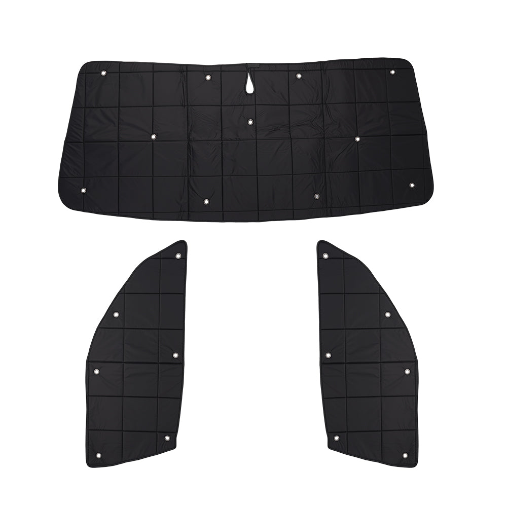 ワンタッチサンシェード フロント3枚セット 車種選択可能 一年中使える 優れた断熱性 遮光率99% 車中泊 日よけ 遮熱 内装 パーツ