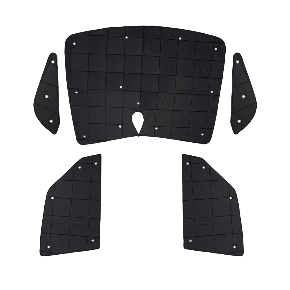 ワンタッチサンシェード フロント5枚セット車種選択可能 一年中使える 優れた断熱性 遮光率99% 車中泊 日よけ 遮熱 内装 パーツ