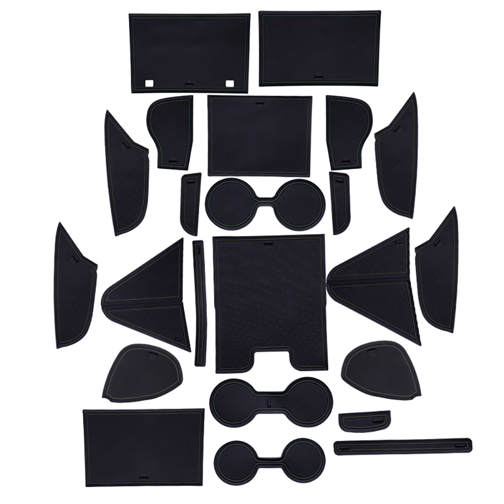 プリウス60系 ドアポケットマット 選べる4色 23枚セット 滑り止めマット インテリアマット 水洗いOK 内装 パーツ キズ防止