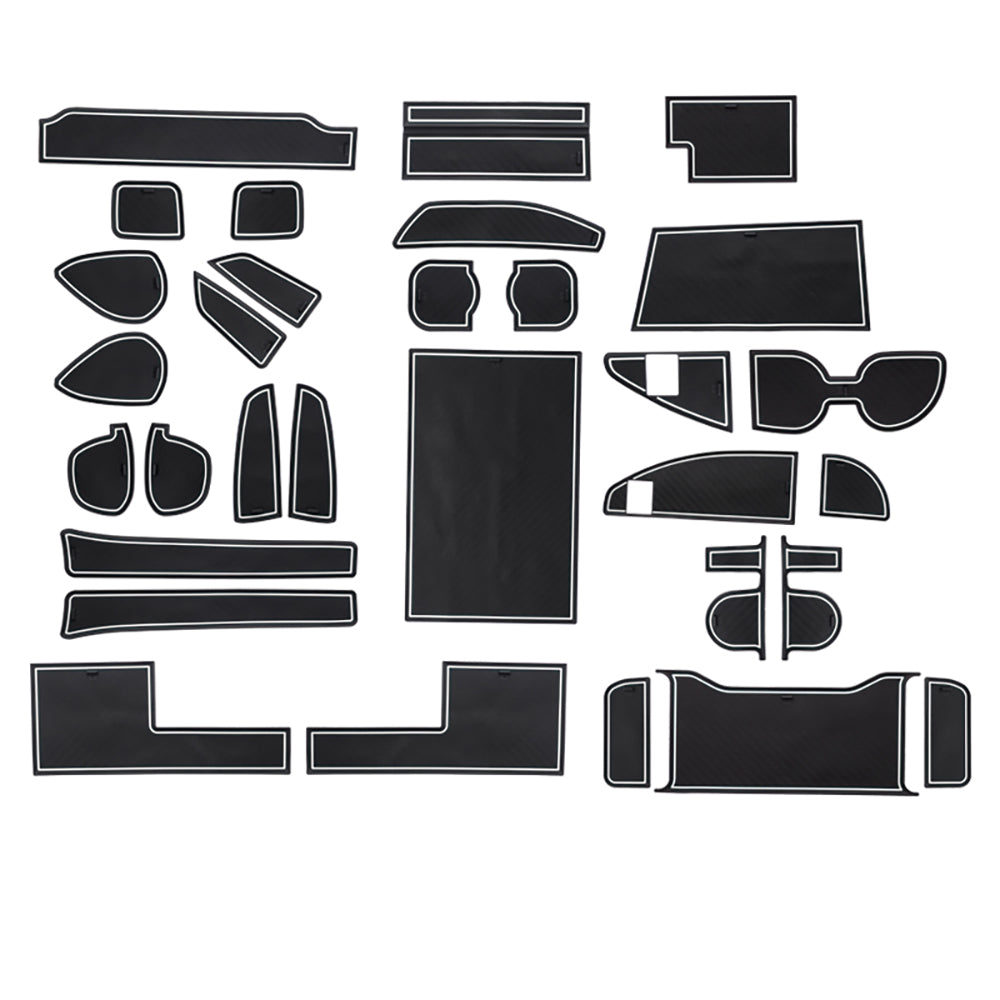 ALPHARD40系 VELLFIRE40系 ドアポケットマット 選べる4色 31枚セット ラバーマット 滑り止め 取説付 インテリア 水洗いOK 内装 パーツ ノンスリップマット