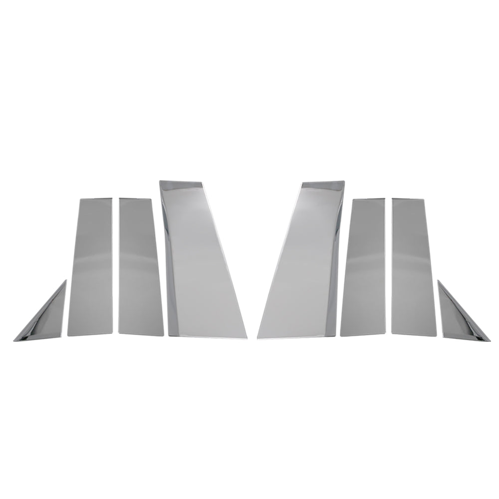 アルファード ヴェルファイア40系 ピラーカバー 8PCS バイザー無し車用ウィンドウ パネル ガーニッシュ 傷付き防止 SUS304ステンレス ピラーガーニッシュ 外装 パーツ アクセサリー カスタム ドレスアップ ALPHARD VELLFIRE 40系