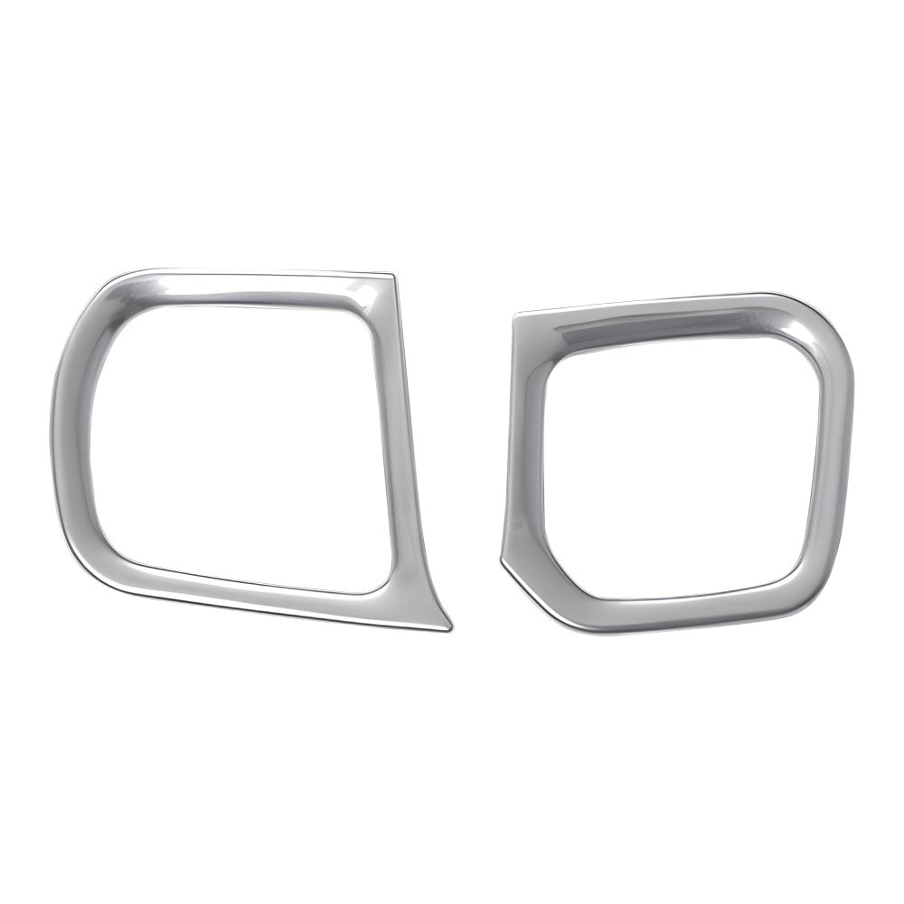 NBOX JF5 JF6 カップホルダーカバー 2PCS サテンシルバー ガーニッシュ ドリンクホルダーカバー インテリアパネル ドレスアップ 内装 カスタム パーツ アクセサリー