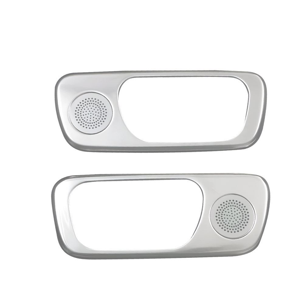 NBOX JF5 JF6 インナードアハンドルカバー ガーニッシュ サテンシルバー 2PCS ドアベゼルトリム ドレスアップ 内装 パーツ カスタム アクセサリー