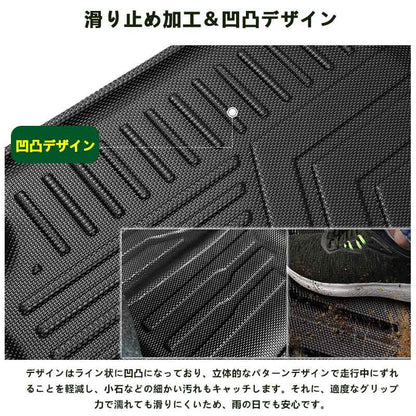 シエンタ10系 5人乗り 3Dラゲッジマット ラゲージトレイ 汚れ防止 TPE材質 立体 カーマット ズレ防止 内装 カスタム パーツ アクセサリー 防水 アウトドア - VULCANS