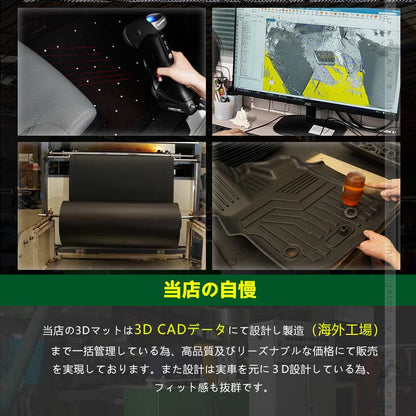シエンタ10系 5人乗り 3Dラゲッジマット ラゲージトレイ 汚れ防止 TPE材質 立体 カーマット ズレ防止 内装 カスタム パーツ アクセサリー 防水 アウトドア - VULCANS