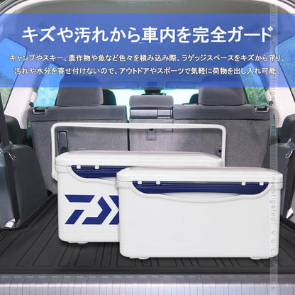 ランドクルーザープラド150系 7人乗り 前期 後期 3Dラゲッジマット TPE材質 立体成型 カーマット ズレ防止 内装 カスタム パーツ 消臭 抗菌効果 トランクマット - VULCANS