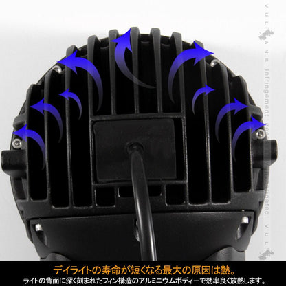 トヨタ ランドクルーザープラド 150系 LAND CRUISER PRADO LEDデイライト 片側84W ークライト 作業灯 ケルビンカバー付 外装 パーツ カスタム エアロ - VULCANS