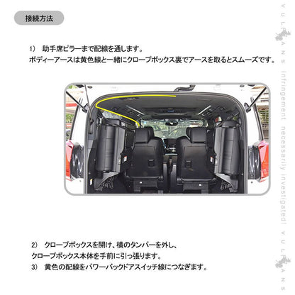 アルファード/ヴェルファイア30系 後期 パワーバックドアオープンキット パワーバックドアキット 電装 パーツ ワンタッチ パワーゲート カスタム - VULCANS