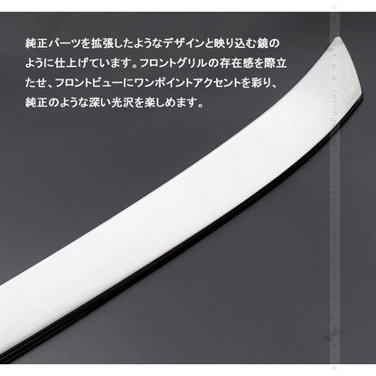 日産 新型ルークス 40系 フロント バンパーグリルカバー ガーニッシュ プロテクター キズ防止 ステンレス製 鏡面 カスタム 外装 パーツ ROOX - VULCANS