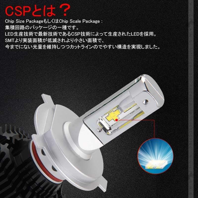 7 PLUS LEDヘッドライト H4 Hi/Lo切替 4500LM 1年保証 2個set Seoul Y19 DC9V~32V 新車検対応 LEDフォグランプ 6500K 360度光軸調整可 取付簡単 電装 パーツ - VULCANS