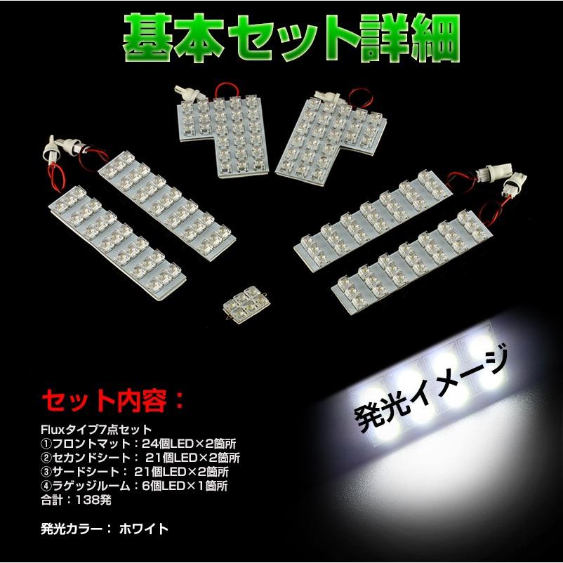 トヨタ エスティマ 50系 前期/後期 ACR/GSR 50W/55W AHR 20W 全グレード対応 専用LEDルームランプキット FLUXタイプ 7点set