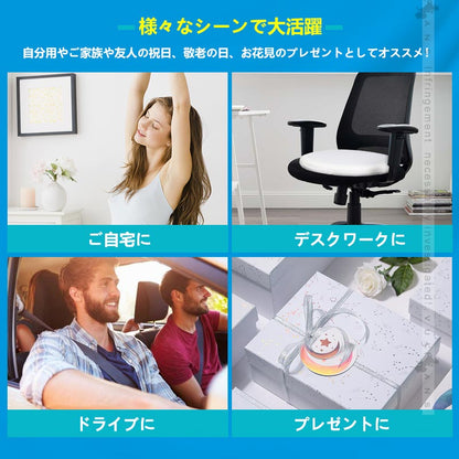 ジェル内蔵 円型 低反発クッション 選べる3色 ゲルクッション チェアクッション チェアパッド 座面クッション ジェルクッション 座布団 椅子 オフィスワーク