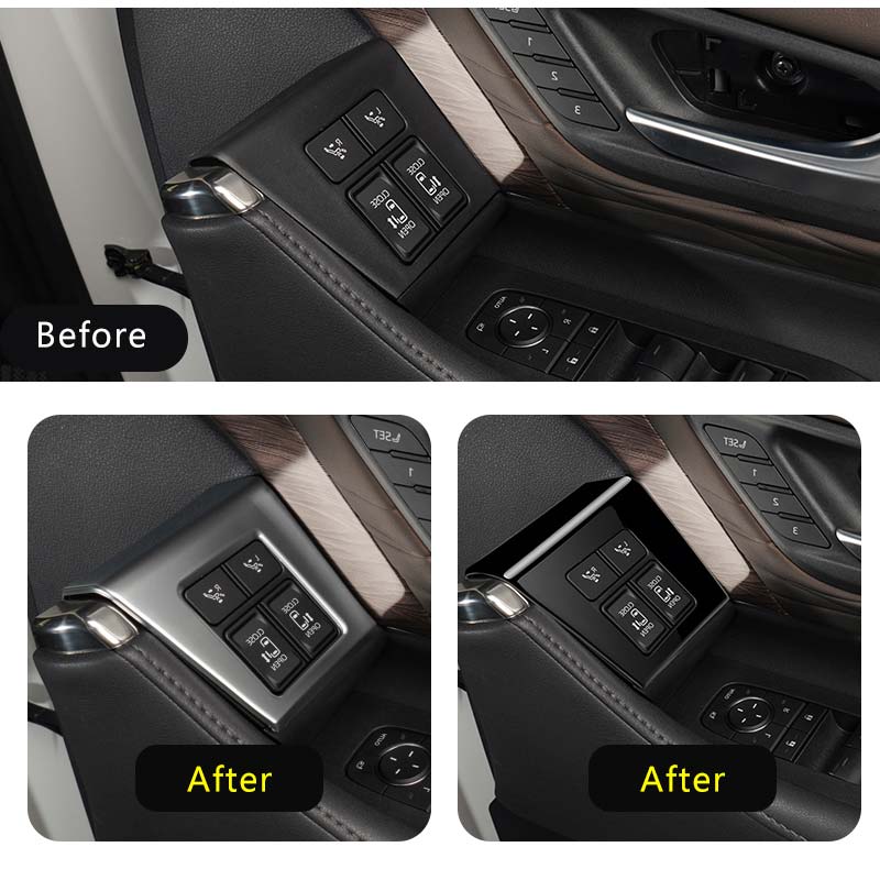 アルファード40系 ヴェルファイア40系 パワーウィンドウパネルカバー 選べる2タイプ ドアパネル ドアスイッチ ガーニッシュ アクセサリー カスタム 内装 パーツ