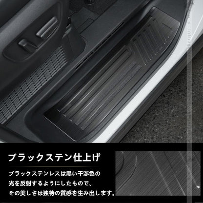 アルファード ヴェルファイア 40系 サイドステップスカッフプレート 選べる2色 スカッフプレート SUS304ステンレス 内装 パーツ アクセサリー ドレスアップ