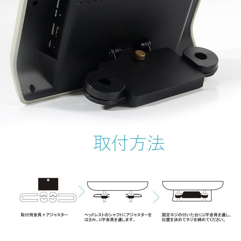 9インチ ヘッドレストモニター 自動車用 グレー ワンタッチ オンダッシュ 角度調整可 ブラケット付 DVD/WMA 高画質 シガーソケット