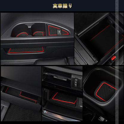 アルファード ヴェルファイア 40系 ドアポケットマット 選べる4色 31枚 ラバーマット 滑り止め 取説付 インテリア 水洗いOK 内装 パーツ ノンスリップマット