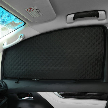 2in1 サンシェード+メッシュカーテン 車種選択可 日除け マグネット式 遮光率99% 断熱 遮熱 4層構造 日よけ インテリア カーテン 内装 パーツ 紫外線 UVカット