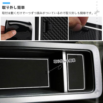 ステップワゴン RP6 RP7 RP8 ドアポケットマット 選べる4色 20枚 滑り止めマット インテリアマット 水洗いOK 内装 パーツ キズ防止 ラバーマット ゴムマット