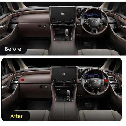 アルファード ヴェルファイア 40系 サイドエアコン吹き出し口パネル カバー ピアノブラック サテンシルバー インパネ 内装 パーツ アクセサリー カスタム