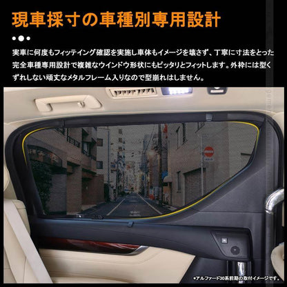 トヨタ エスティマ 50系 H18.1～ メッシュカーテン 日よけ インテリア 遮光カーテン 内装品 フロントドア リアガラスなどに7枚seT