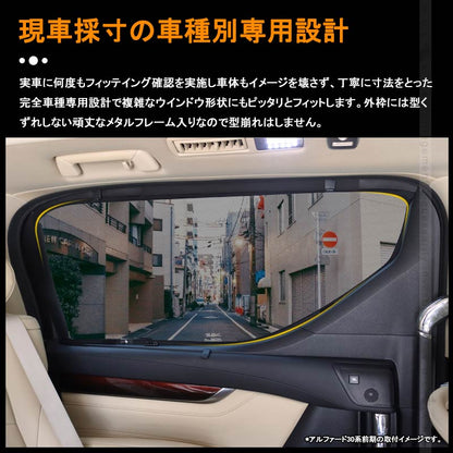 トヨタ プリウス30系 メッシュカーテン 日よけ インテリア 遮光カーテン 内装品 4枚seT