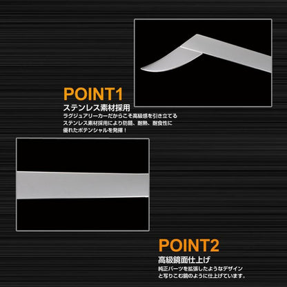 アルファード 30系 専用設計 全グレード対応 テールランプ テールライトガーニッシュ バックドアガーニッシュ