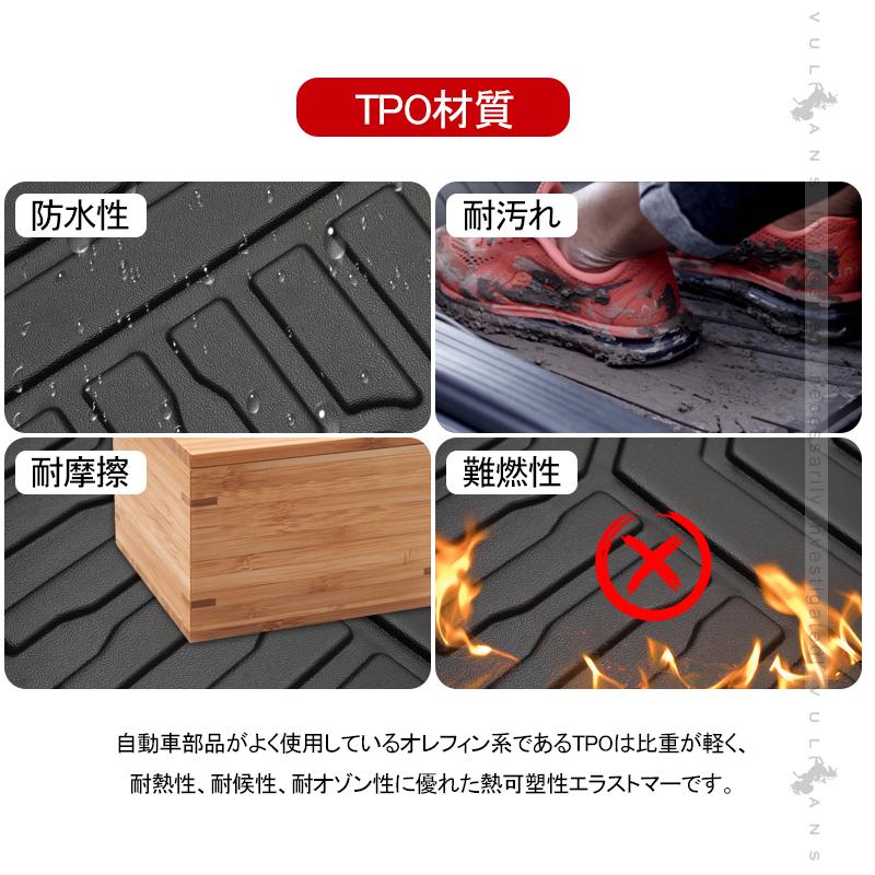 エクストレイル T32 前期・後期 5人乗り 3Dラゲッジマット 1枚 ガソリン車専用 TPO材質 防水 カスタム パーツ 内装 カーゴマット 防汚 荷室 アクセサリー