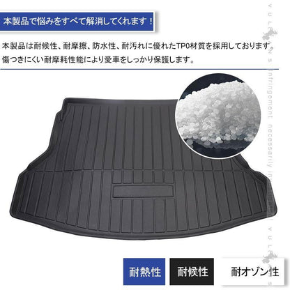 エクストレイル T32 前期・後期 5人乗り 3Dラゲッジマット 1枚 ガソリン車専用 TPO材質 防水 カスタム パーツ 内装 カーゴマット 防汚 荷室 アクセサリー