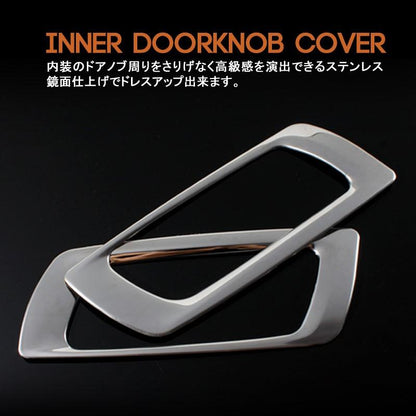 30系 アルファード ヴェルファイア フロントドア インテリアパネル ステンレス鏡面仕上げ インテリア ガーニッシュ ドアハンドル ドアノブ 左右セット