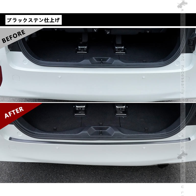 アルファード ヴェルファイア 40系 リアバンパーステップガード 2色 ブラック シルバー キズ防止 SUS304ステンレス 車体保護 スカッフプレート 内装 パーツ