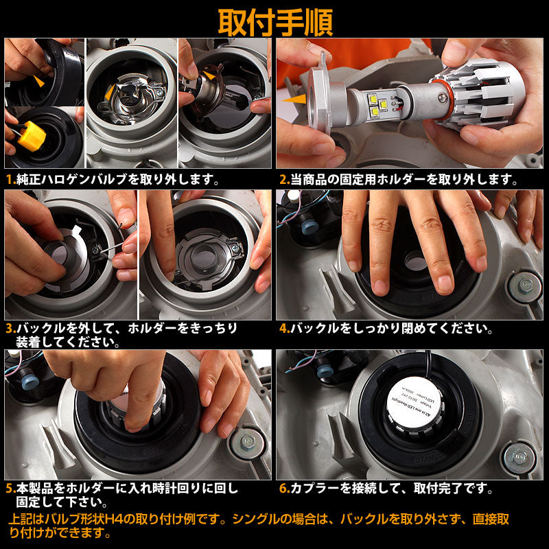 安心1年保証 3200LM LED ヘッドライトキット 6000k HB3/9005 12v/24v対応 LED ヘッドランプ 冷却用マイクロファン搭載 CREE製 LED XMT-G2チップ搭載