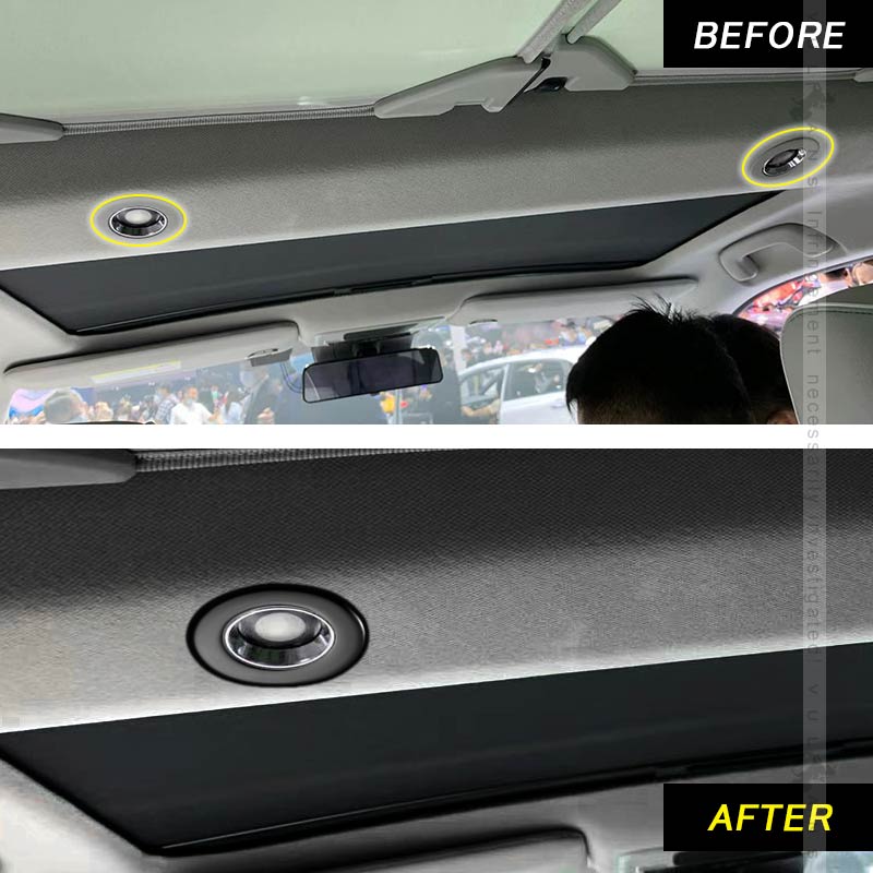 新型ヴェゼル RV系 オーバーヘッドコンソールパネル フロント リア 3PCS ピアノブラック カバー ガーニッシュ ルームランプ カスタム 内装パーツ アクセサリー