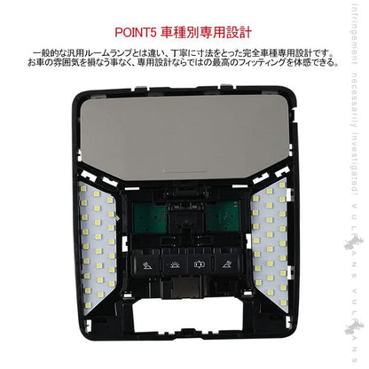 新型RAV4 50系 LED ルームランプ 6点セット 取付工具付きラゲッジランプ バニティランプ 103個SMD 取付工具付 取説付き パーツ