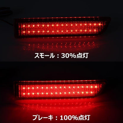 アルファ－ド/ヴェルファイア 20系 アルファ－ド10系 LEDリフレクター リフレクターランプ ブレーキランプ レッドレンズ ブレーキ/ポジション連動 左右set