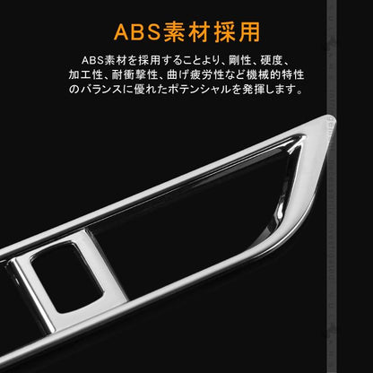 ノア ヴォクシー 80系 前期/後期 メッキ ベゼル エアコンパネル 吹き出し口 ガーニッシュ インテリアパネル 内装 パーツ アクセサリー NOAH VOXY