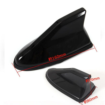 高級車風のダミーアンテナ シャークアンテナ ブラック/黒 両面テープ 取付ネジ付属 高級感溢れる 簡単取付 サメ