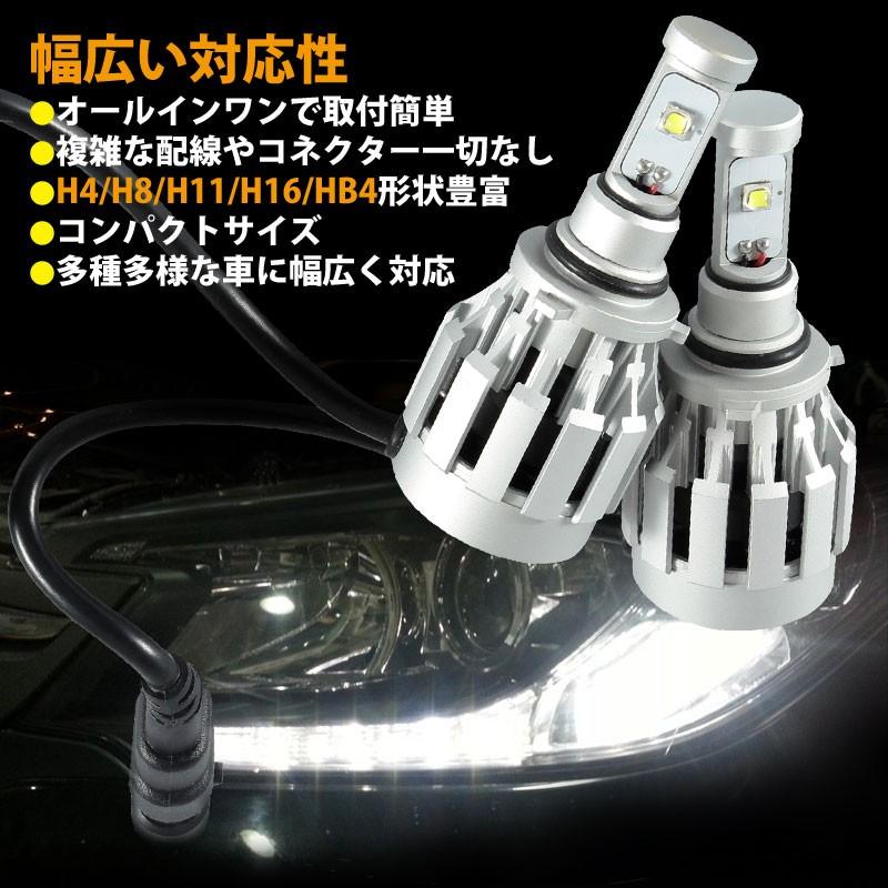 一体型 LEDヘッドライト HB4/9006 12V/24V CREE XM-L2 2000LM ケルビンカバー付属 6500K 4300K 8000K ホワイト ライトブルー イエロー 1年保証