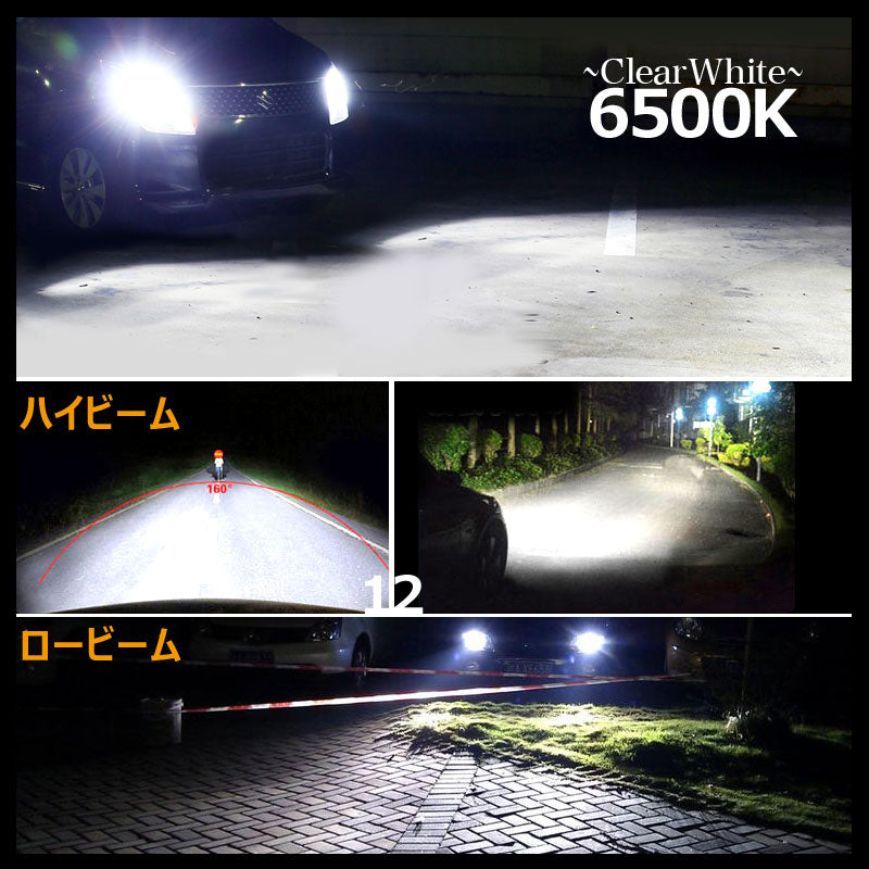 一体型 LEDヘッドライト HB4/9006 12V/24V CREE XM-L2 2000LM ケルビンカバー付属 6500K 4300K 8000K ホワイト ライトブルー イエロー 1年保証