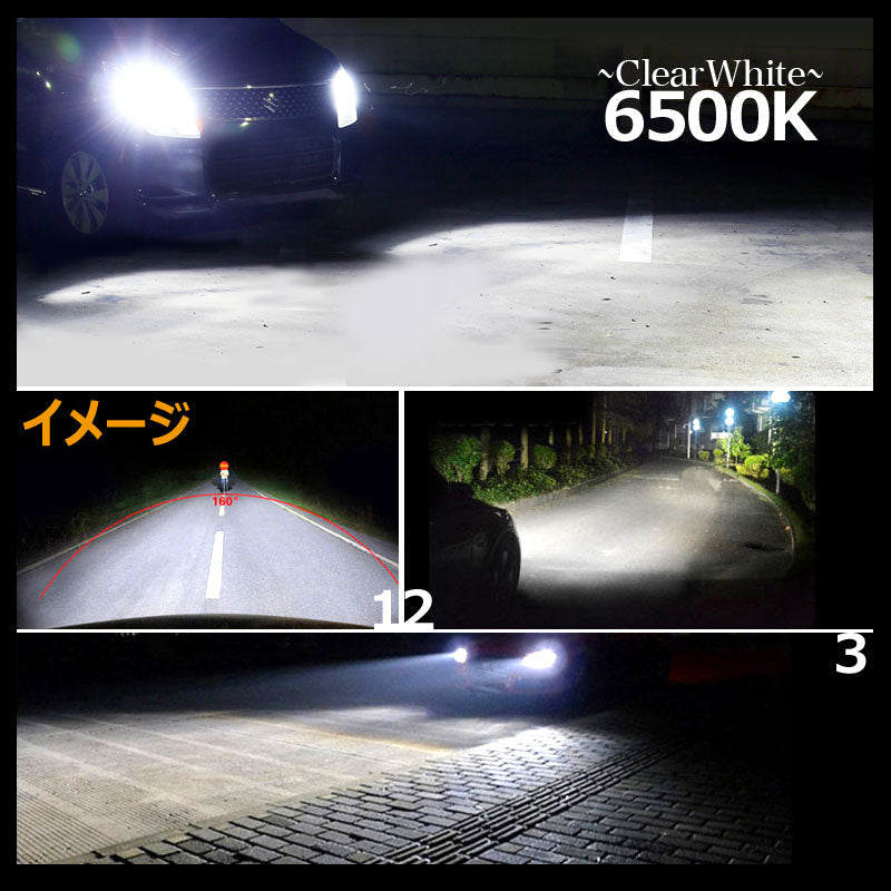 安心1年保証 3200LM LED ヘッドライトキット 6000k H8/H9/H11/H16兼用 12v/24v対応 LED ヘッドランプ 冷却用マイクロファン搭載 CREE製 LED XMT-G2チップ搭載