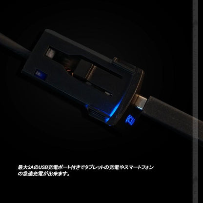 新型RAV4 50系 QC3.0搭載 増設 USB充電ポート ブルー カプラーオン スマホ充電 増設電源 イルミ 急速 充電USBポート 増設電源 スマホ充電 電装 パーツ