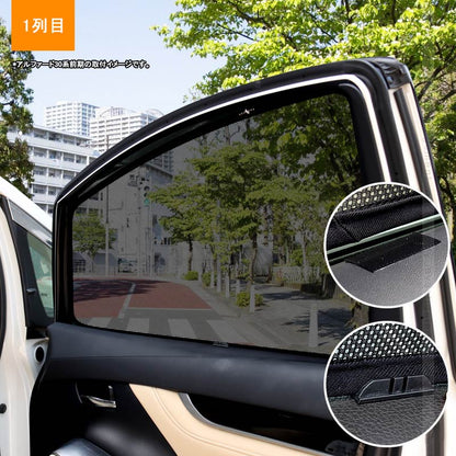 スズキ JIMNY ジムニー メッシュカーテン 日よけ インテリア 遮光カーテン 内装品 紫外線 UVカット フロントドア用 2枚seT