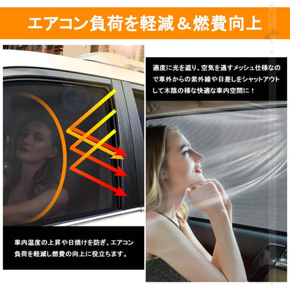 マツダ CX-5 メッシュカーテン 日よけ インテリア 遮光カーテン 内装品 紫外線 UVカット フロントドア用 2枚seT