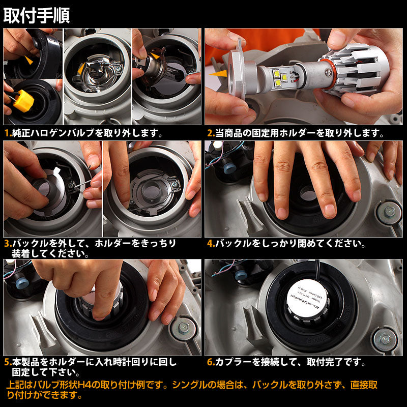 30W H8/H11/H16 一体型 LEDヘッドライト 3600LM 12V/24V対応 ホワイト IP68 ファンレス設計 ETI製車専用LEDチップ 1年保証 シルバー