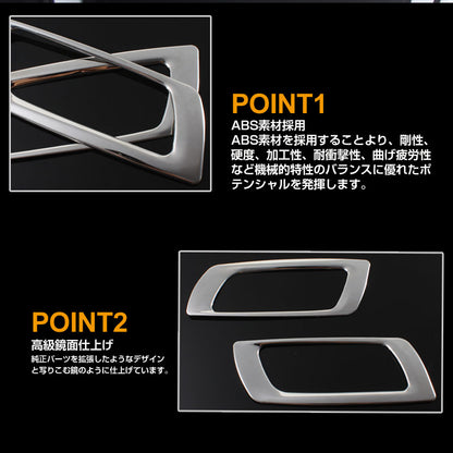 30系 アルファード ヴェルファイア 全グレード対応 フロントドア インテリアパネル ABSメッキ インテリア ガーニッシュ ドアハンドル ドアノブ 左右seT