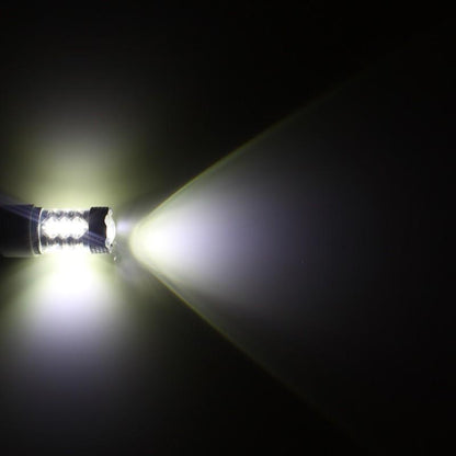 80W プロジェクター LEDシングル球 S25s/1156/BA15S LEDバルブ OSRAM16連 LED ライト 汎用 12V/24V対応 アルミヒートシンク 白 ホワイト パーツ 電装品 2個